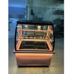 Pembe Renkli Pasta Dolabı Bombe Camlı Model