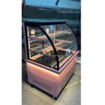 Pembe Renkli Pasta Dolabı Bombe Camlı Model - Görsel 2