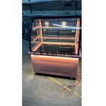 Pembe Renkli Pasta Dolabı Bombe Camlı Model - Görsel 4