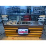 Pilav Tezgahı 4 Çorbalıklı Tabelalı Ahşap Desenli