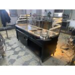 Pilav Tezgahı 4 Çorbalıklı Tabelalı Ahşap Desenli - Görsel 4