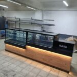 Pasta ve Çikolata Teşhir Dolabı Ahşap Desenli - Görsel 2