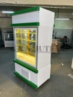 Pasta Teşhir Dolabı Dik Tip Beyaz Yeşil Dekorlu - Görsel 3