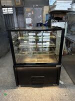Pasta Dolabı Düz Siyah 100Cm