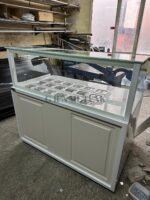 Salat Bar Mermer Yüzey Beyaz Renkli - Görsel 3